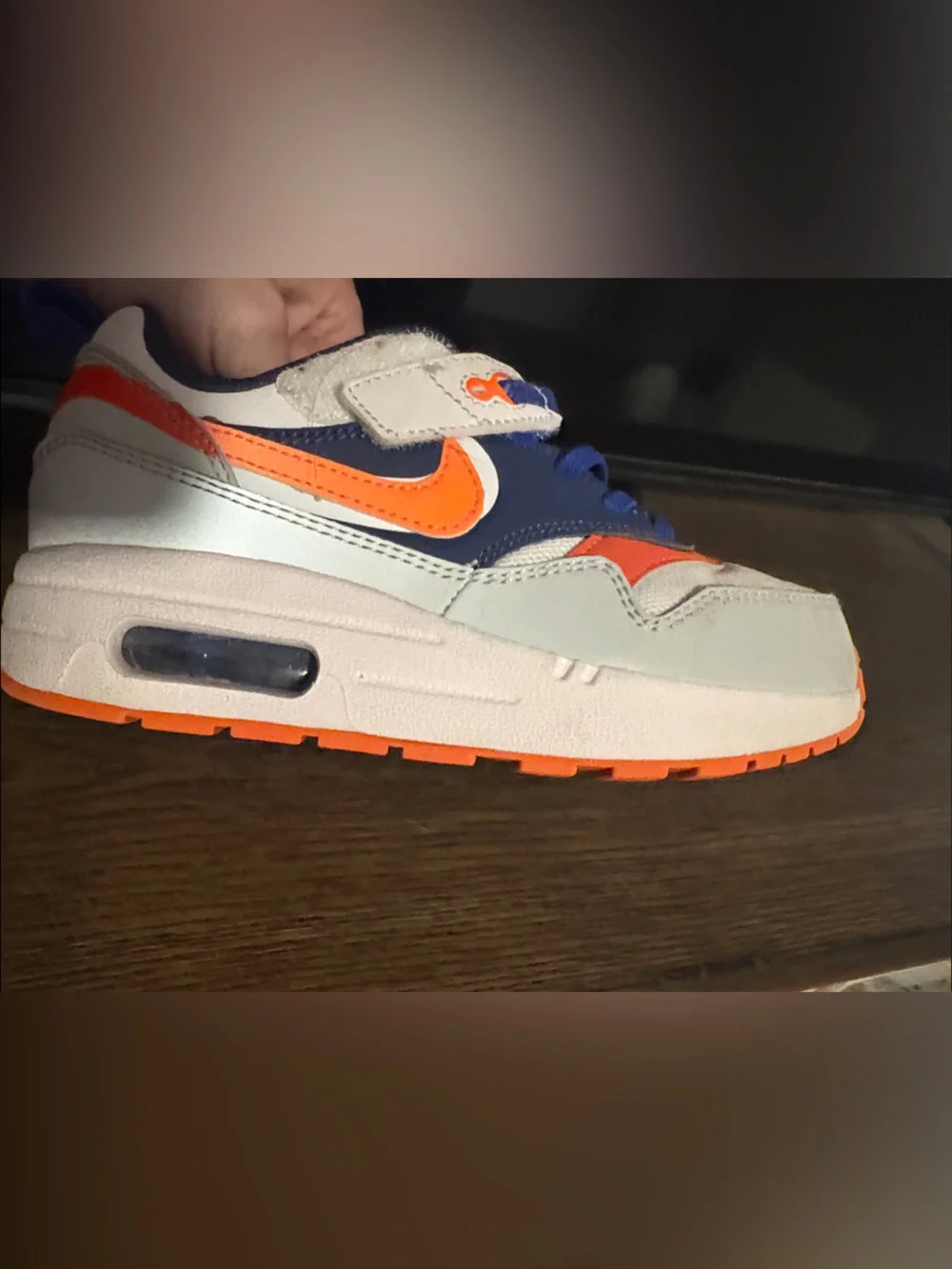 Nike Kids Blue, Orange & White Athletic Sneakers